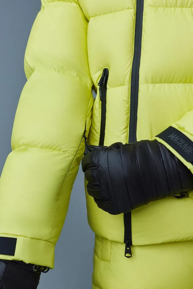Downs and Parkas Men Mackage KENJI Down Ski Jacket With Asymmetrical Zip Closure Black Downs and Parkas Men Mackage KENJI Down Ski Jacket With Asymmetrical Zip Closure Black