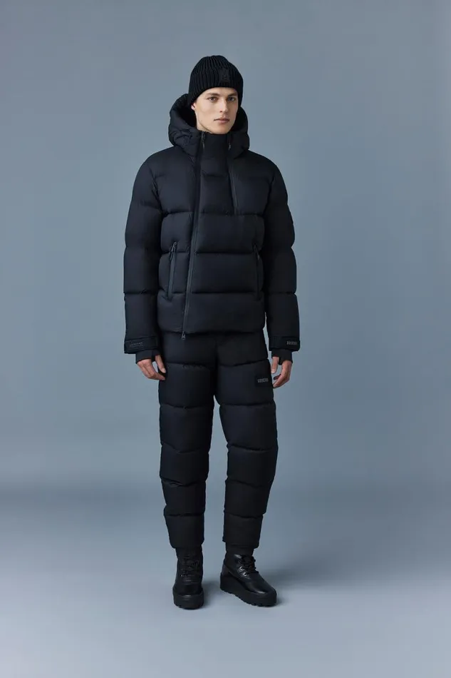 Downs and Parkas Men Mackage KENJI Down Ski Jacket With Asymmetrical Zip Closure Black Downs and Parkas Men Mackage KENJI Down Ski Jacket With Asymmetrical Zip Closure Black
