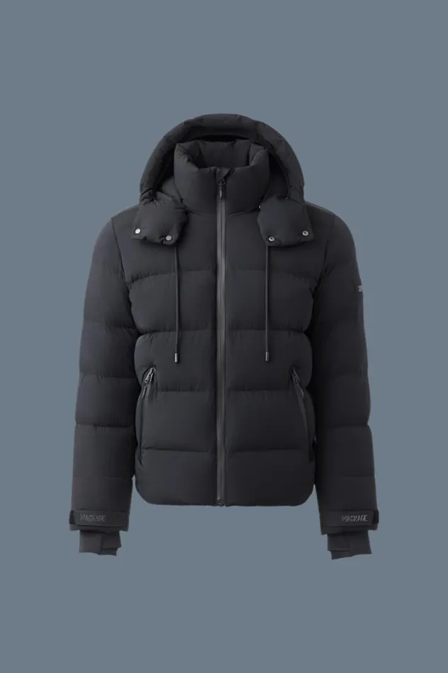 Downs and Parkas Men Mackage SAMUELSKI Medium Down Jacket With Hood Black