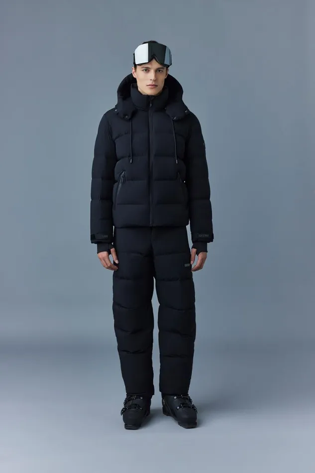 Downs and Parkas Men Mackage SAMUELSKI Medium Down Jacket With Hood Black Downs and Parkas Men Mackage SAMUELSKI Medium Down Jacket With Hood Black