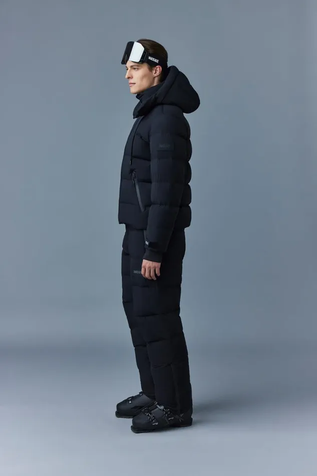 Downs and Parkas Men Mackage SAMUELSKI Medium Down Jacket With Hood Black Downs and Parkas Men Mackage SAMUELSKI Medium Down Jacket With Hood Black
