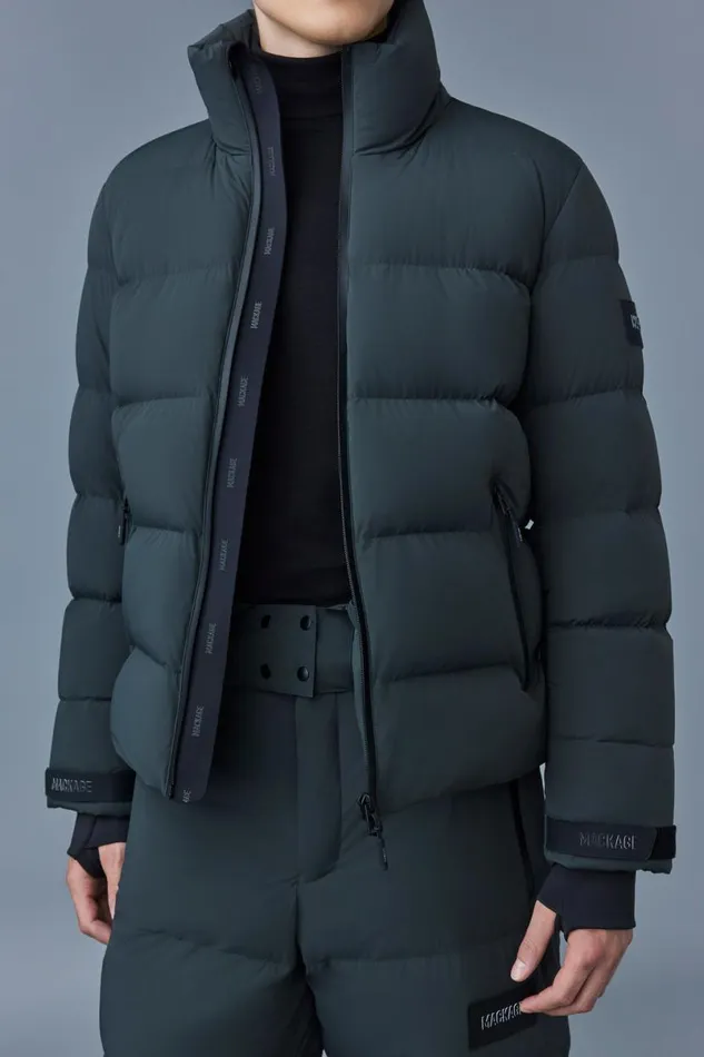 Downs and Parkas Men Mackage SAMUELSKI Medium Down Jacket With Hood Black Downs and Parkas Men Mackage SAMUELSKI Medium Down Jacket With Hood Black
