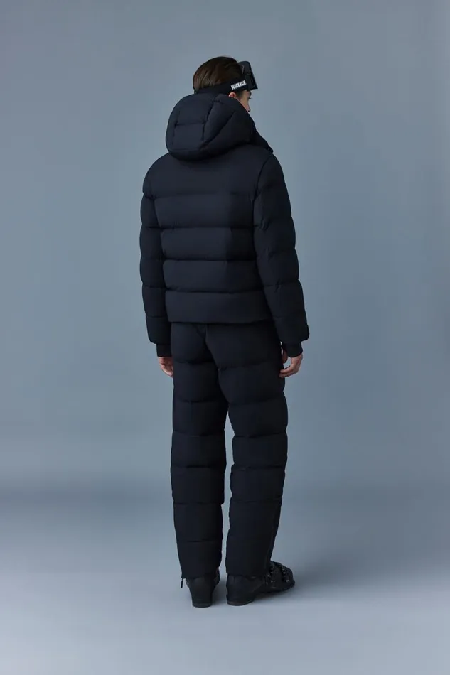 Downs and Parkas Men Mackage SAMUELSKI Medium Down Jacket With Hood Black Downs and Parkas Men Mackage SAMUELSKI Medium Down Jacket With Hood Black