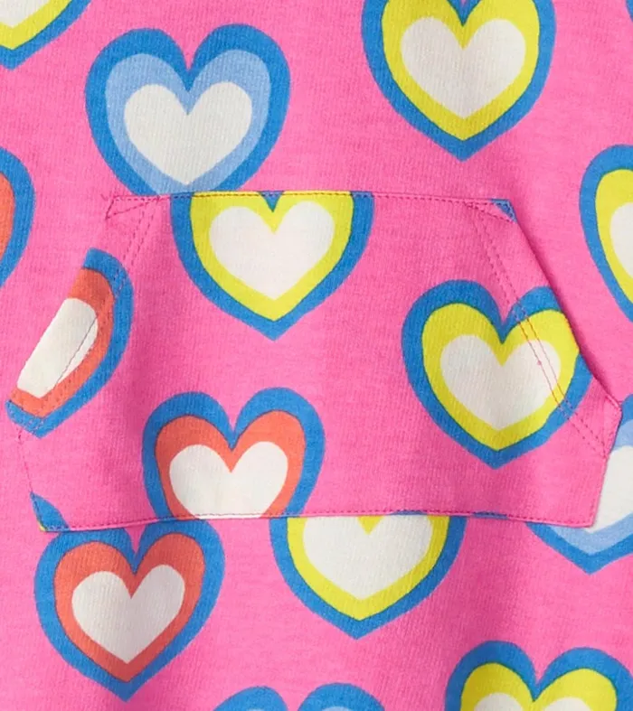 Dresses Baby and Toddler Hatley Baby and Toddler Girls Big Groovy Heart Terry Dress