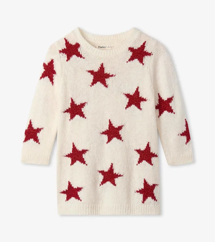 Dresses Baby and Toddler Hatley Christmas Stars Sweater Dress