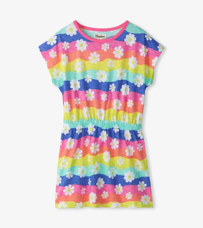 Dresses Girls Hatley Girls Groovy Flowers Relaxed Dress
