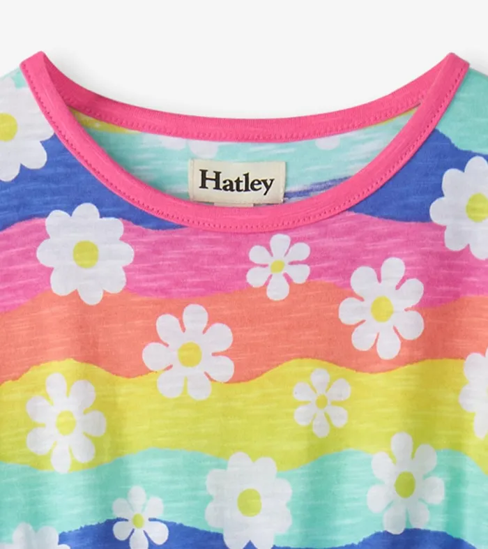 Dresses Girls Hatley Girls Groovy Flowers Relaxed Dress