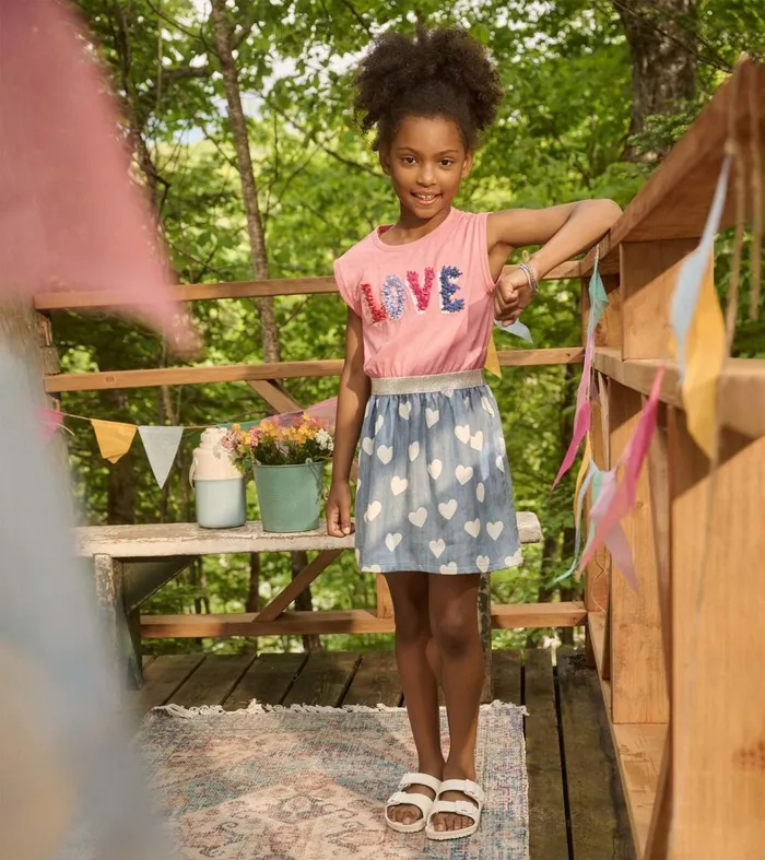 Dresses Girls Hatley Girls Love Elastic Waist Dress