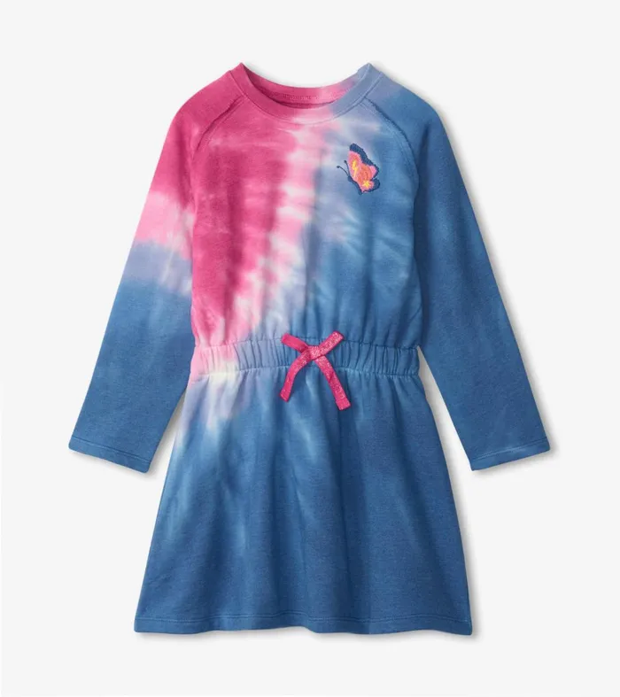 Dresses Girls Hatley Tie Dye Burst Cinched Waist Dress