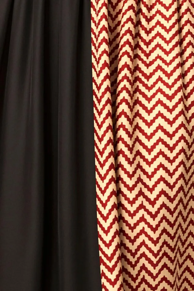 Dresses Shop Natalie Martin ALEX MIDI Block Zigzag Noire