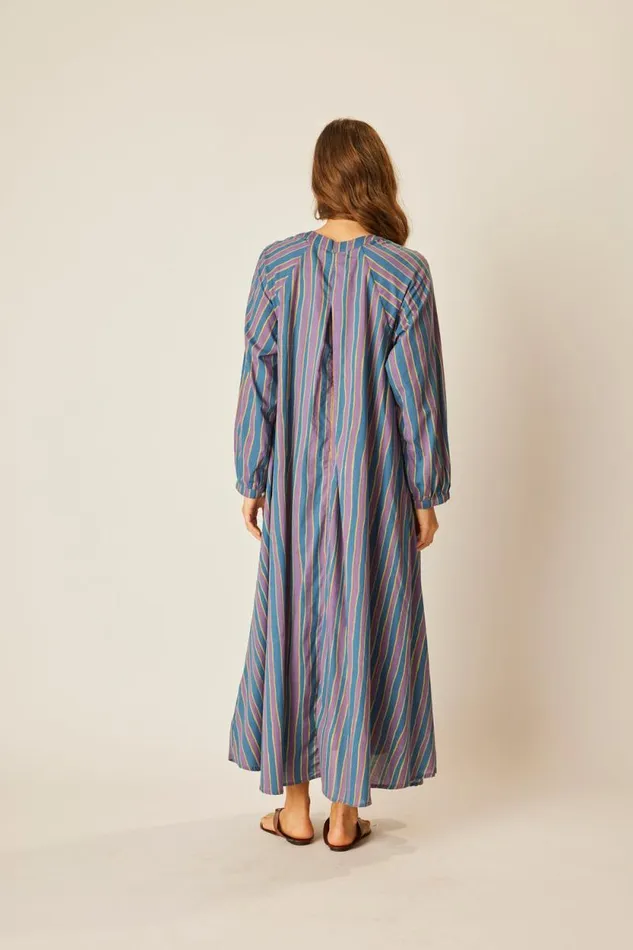 Dresses Shop Natalie Martin FIORE MAXI Batik Stripe Lavender