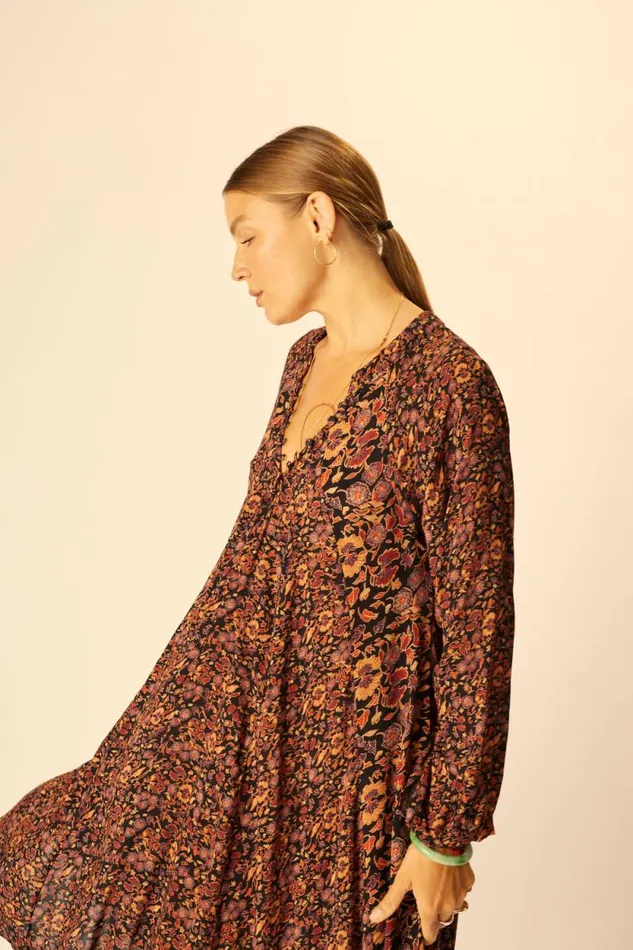 Dresses Shop Natalie Martin FIORE SHORT DRESS Petite Fleur Noire