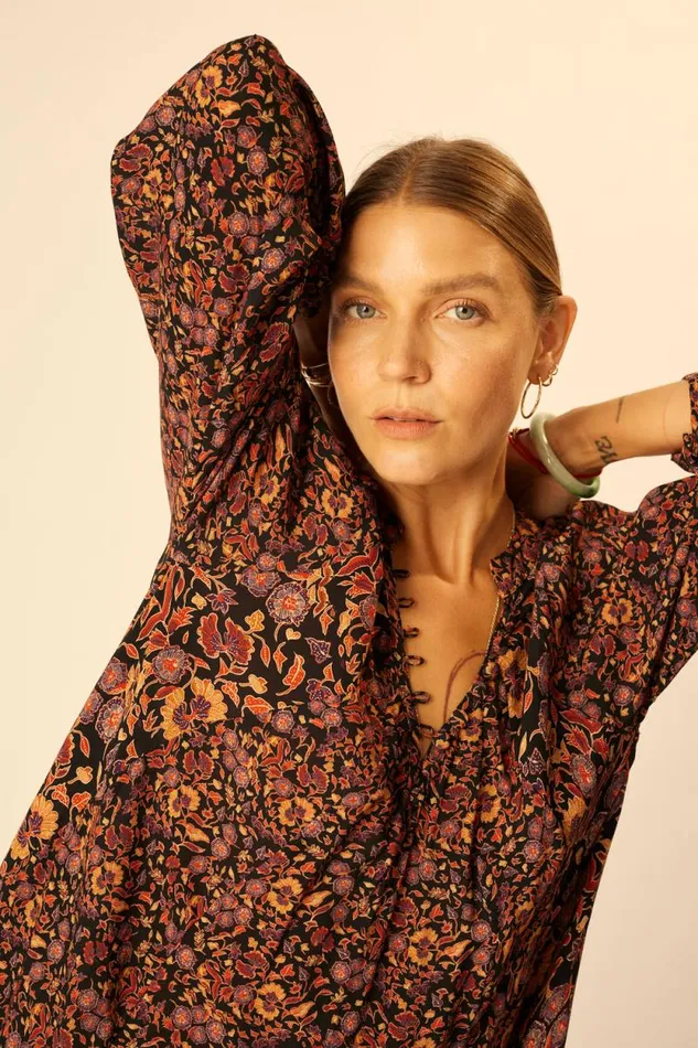 Dresses Shop Natalie Martin FIORE SHORT DRESS Petite Fleur Noire