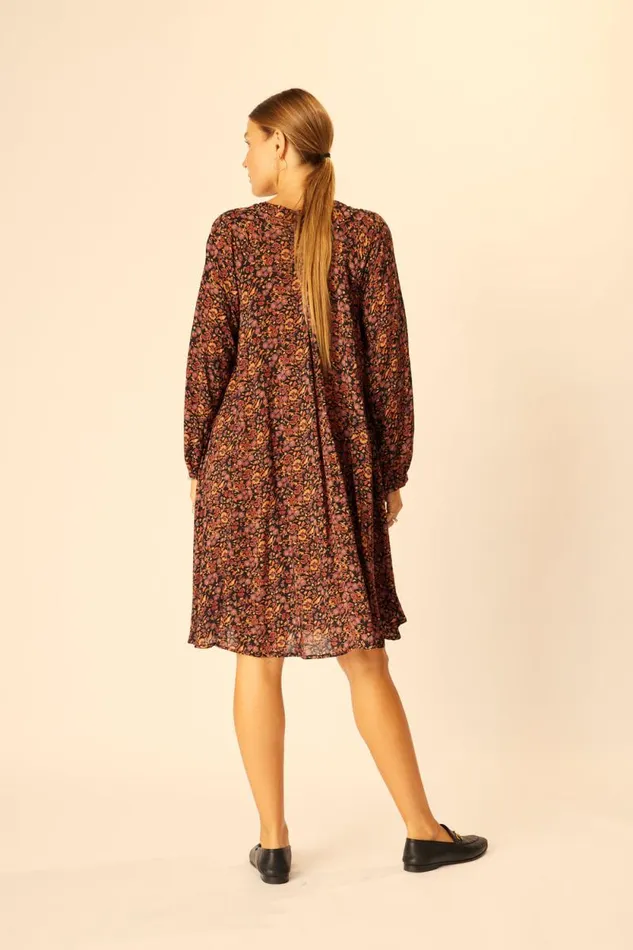 Dresses Shop Natalie Martin FIORE SHORT DRESS Petite Fleur Noire