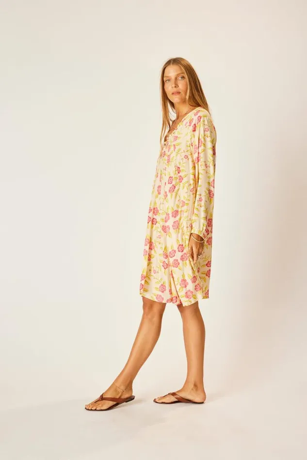 Dresses Shop Natalie Martin FIORE SHORT DRESS Prairie Dusty Crimson