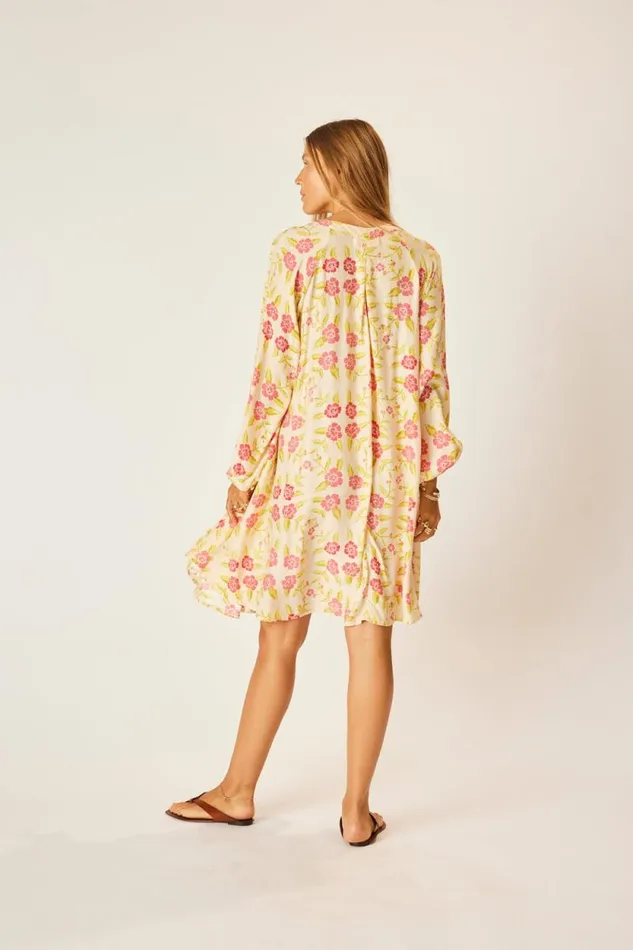 Dresses Shop Natalie Martin FIORE SHORT DRESS Prairie Dusty Crimson