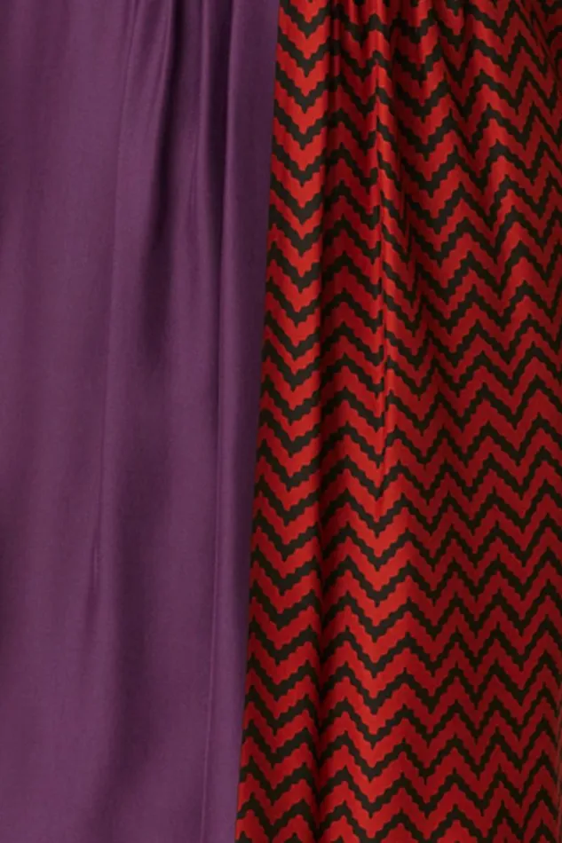 Dresses Shop Natalie Martin GINA MAXI Block Zigzag Aubergine