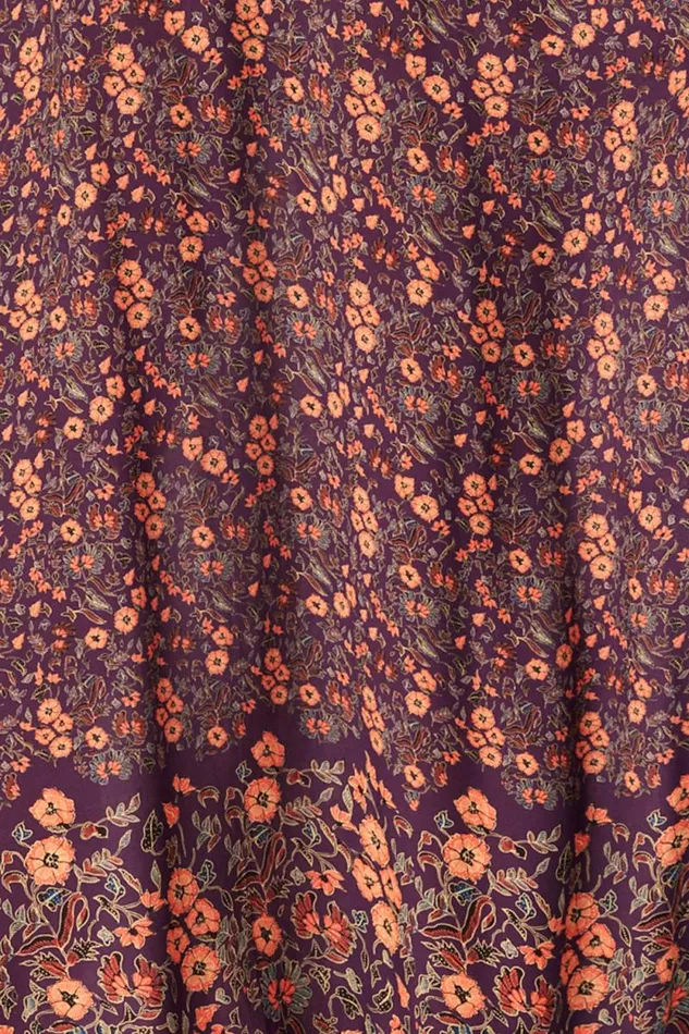 Dresses Shop Natalie Martin JASMINE MAXI Petite Fleur Aubergine