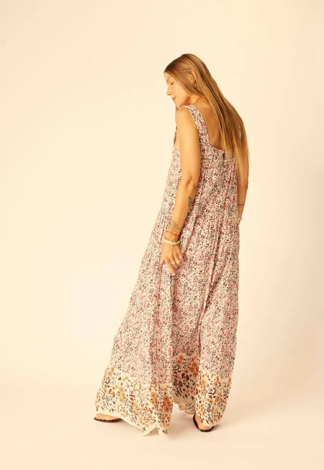Dresses Shop Natalie Martin JASMINE MAXI Petite Fleur Aubergine