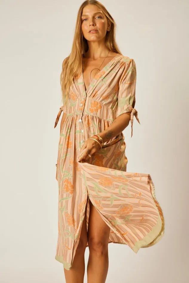 Dresses Shop Natalie Martin LAYLA DRESS Chamomile Apricot
