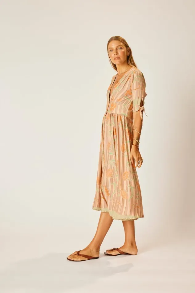 Dresses Shop Natalie Martin LAYLA DRESS Chamomile Apricot