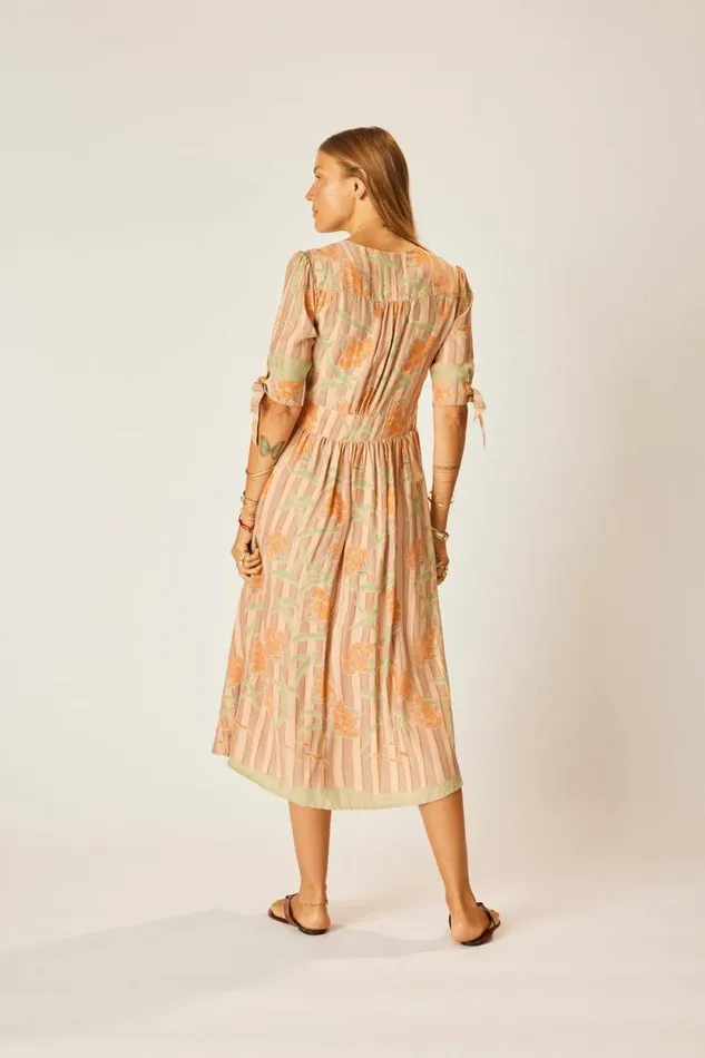 Dresses Shop Natalie Martin LAYLA DRESS Chamomile Apricot