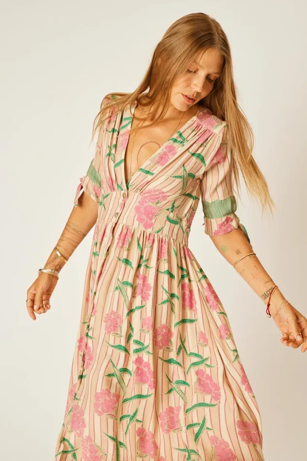 Dresses Shop Natalie Martin LAYLA DRESS Chamomile Rose