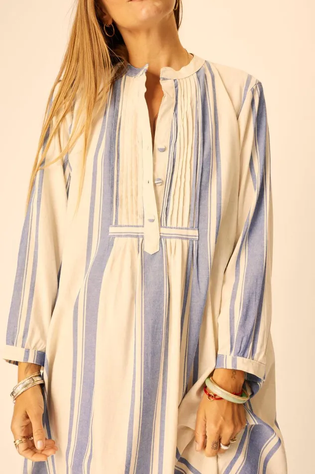 Dresses Shop Natalie Martin SAMMIE SHORT DRESS French Stripe Blue