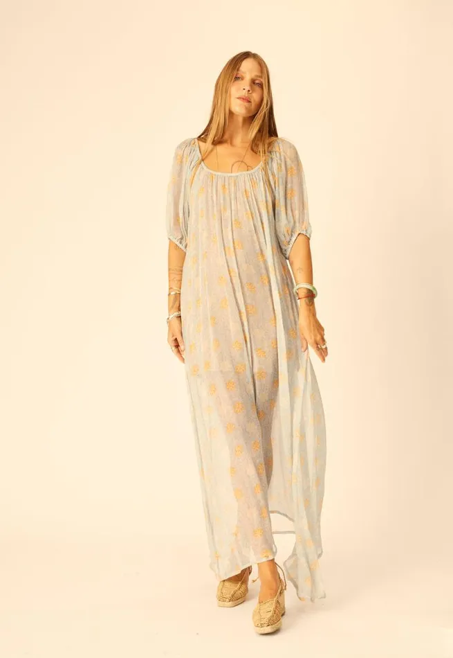 Dresses Shop Natalie Martin VIVI DRESS Snowflake Tangerine
