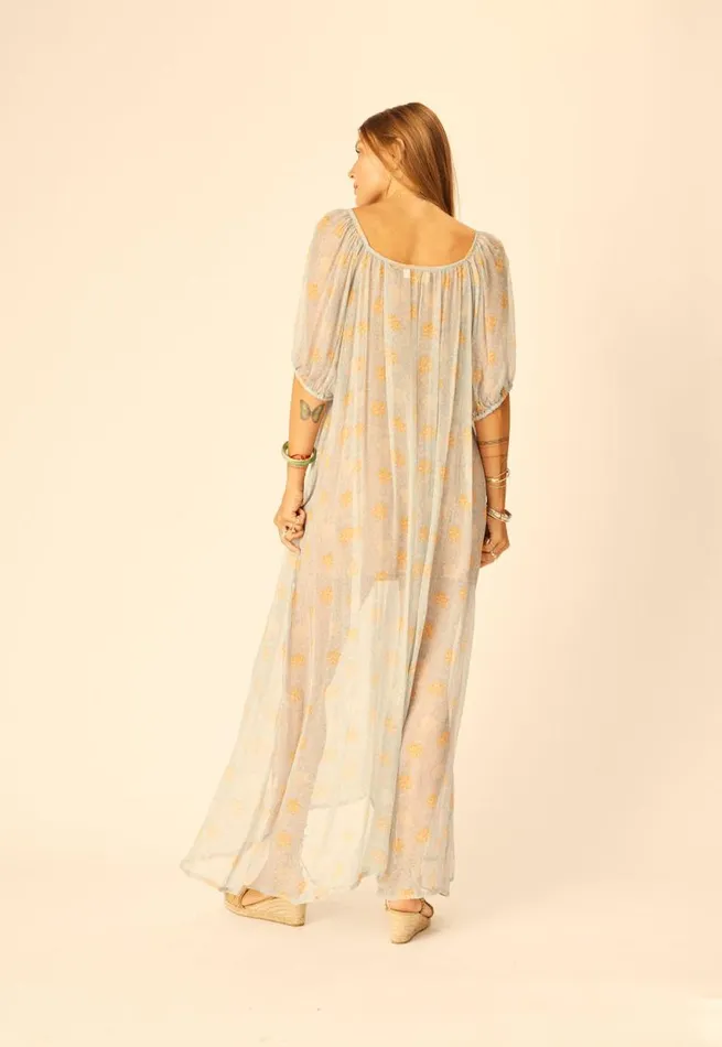 Dresses Shop Natalie Martin VIVI DRESS Snowflake Tangerine