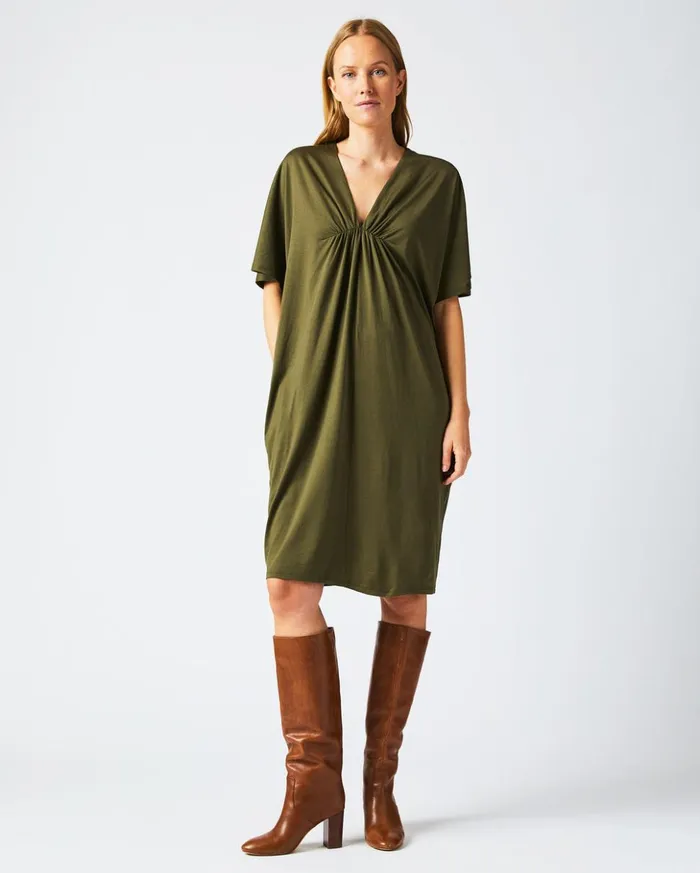 Dresses Women Billy Reid Cocoon Knit Dress Dark Green