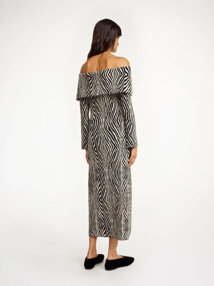 Dresses Women By Malene Birger Bennie Midi Dress Zebra