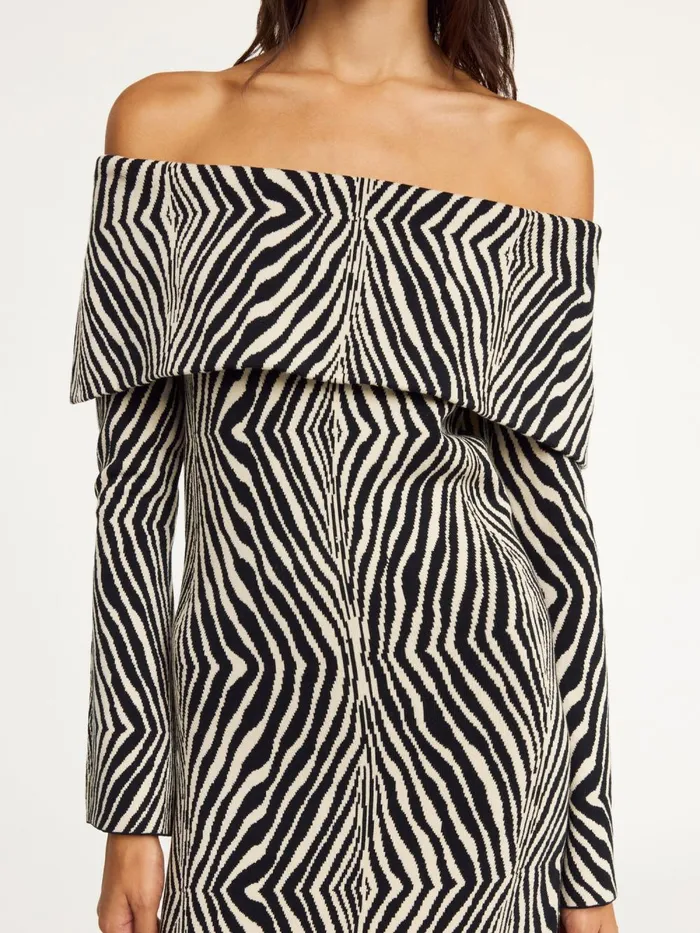Dresses Women By Malene Birger Bennie Midi Dress Zebra