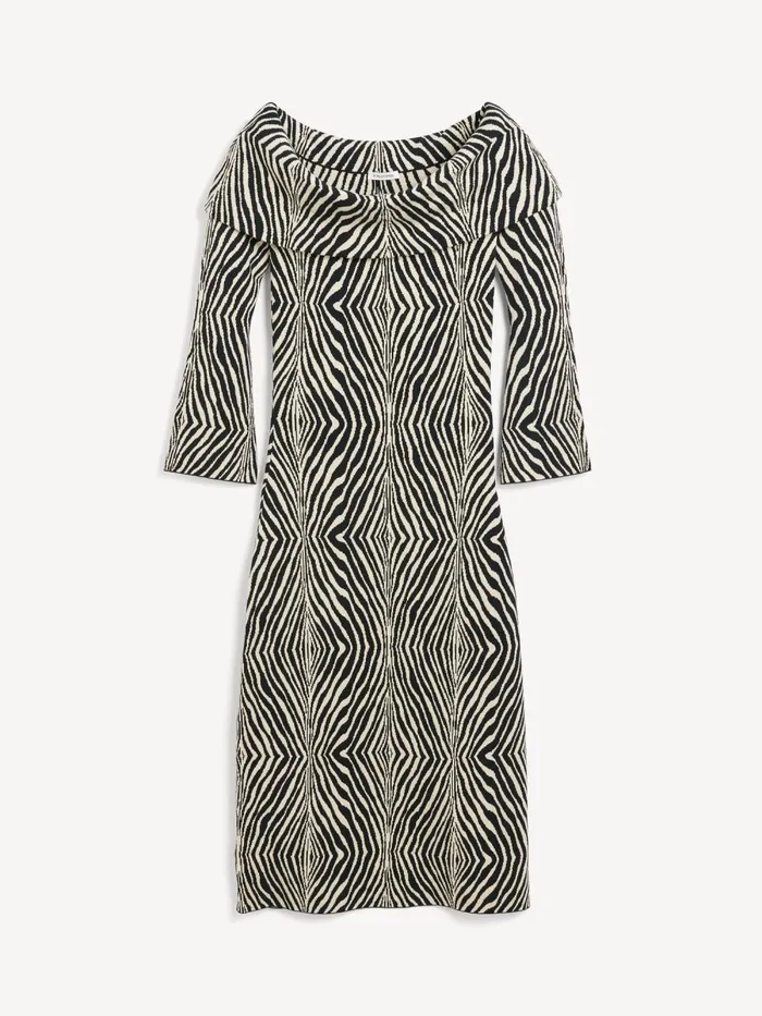 Dresses Women By Malene Birger Bennie Midi Dress Zebra