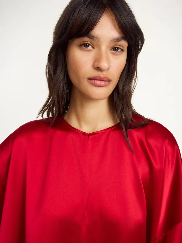 Dresses Women By Malene Birger Cicine Midi Dress Dark Chilli
