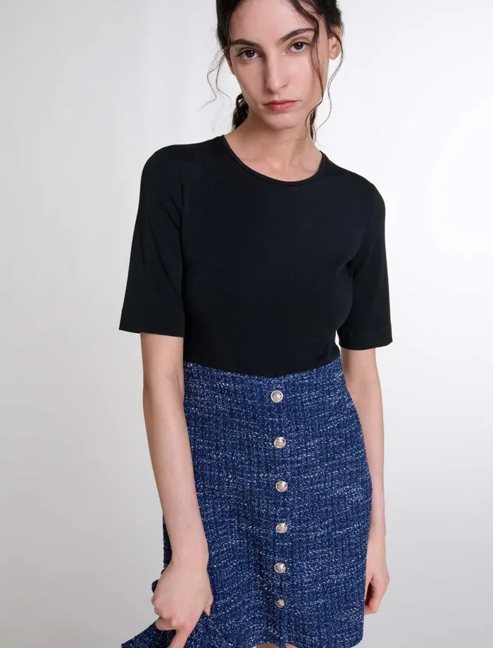 Dresses Women Maje 2In1 Tweed Dress Blue