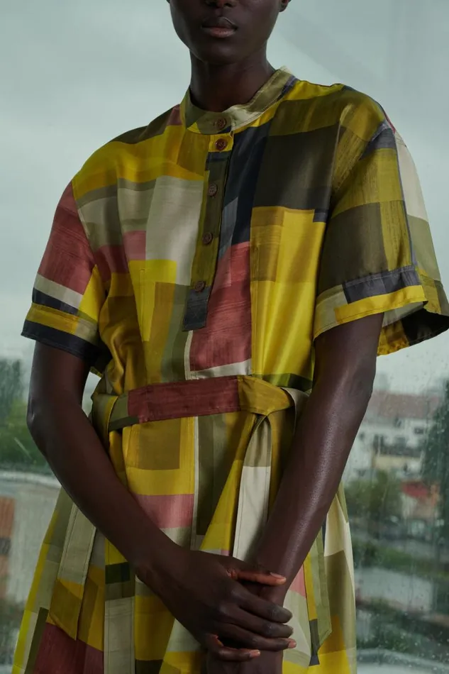 Dresses Women Soeur WANDA DRESS Yellowkhaki