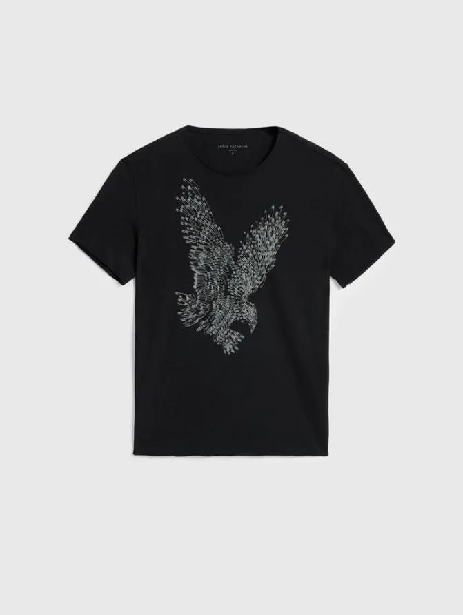 EAGLE PINS TEE Black Clothing John Varvatos TShirts