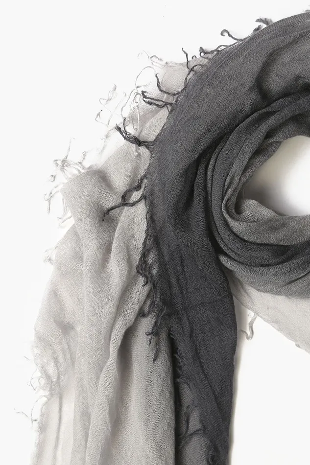 Ebony Harbor Mist Cashmere And Silk Scarf Women Chan Luu Scarves