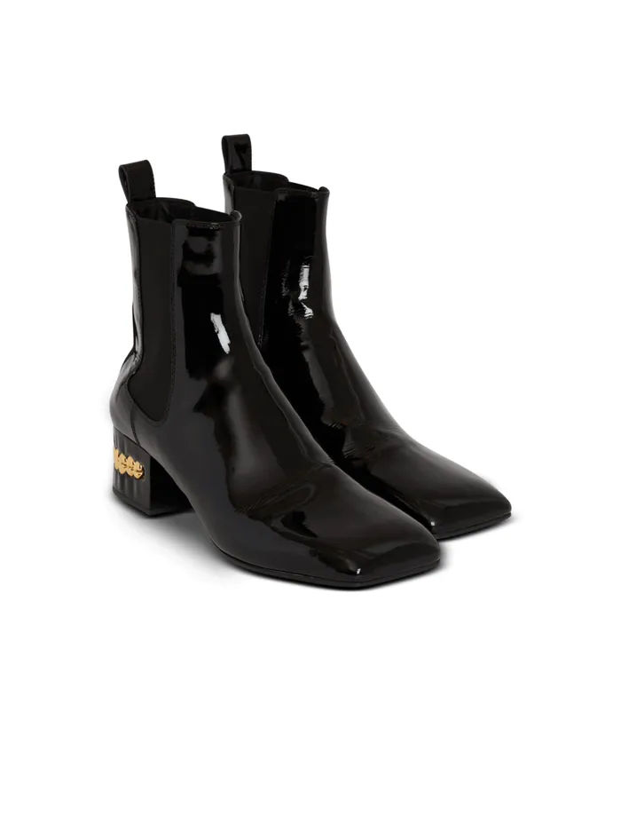 Eden Patent Leather Chelsea Boots Black Men Balmain Boots And Rangers