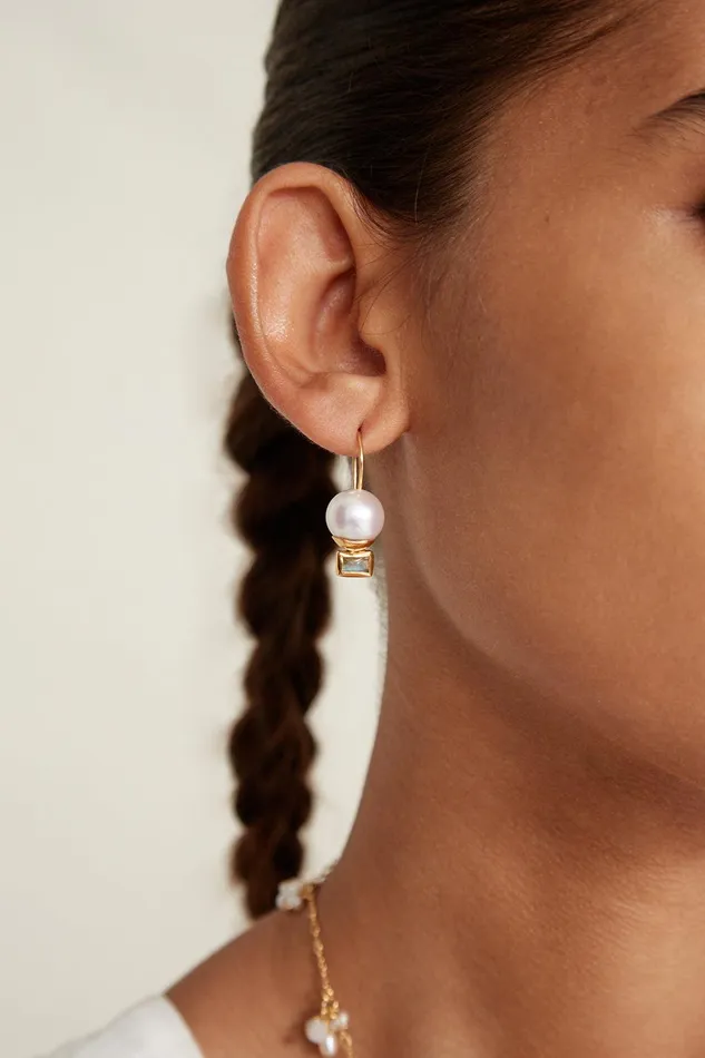 Elena Drop Earrings White Pearl Mix Women Chan Luu Earrings