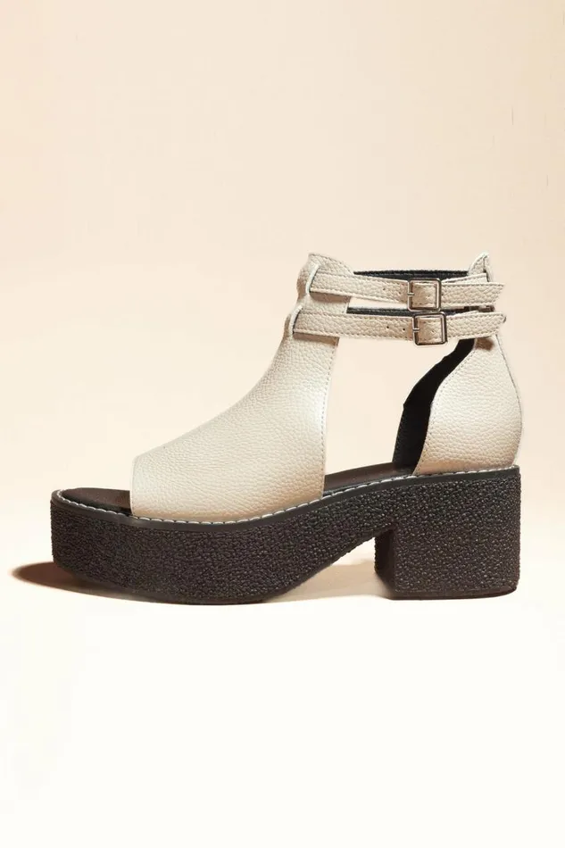 Elizabeth Heeled Sandals In Beige Beige Women Bohme Shoes