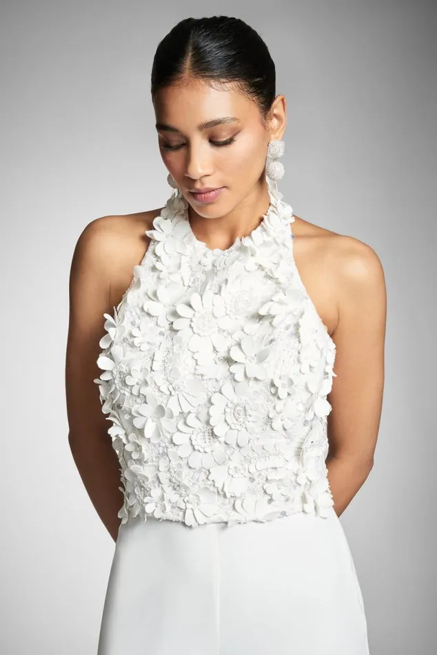 Engagement Party Women Sachin and Babi Marta Top 8211 White