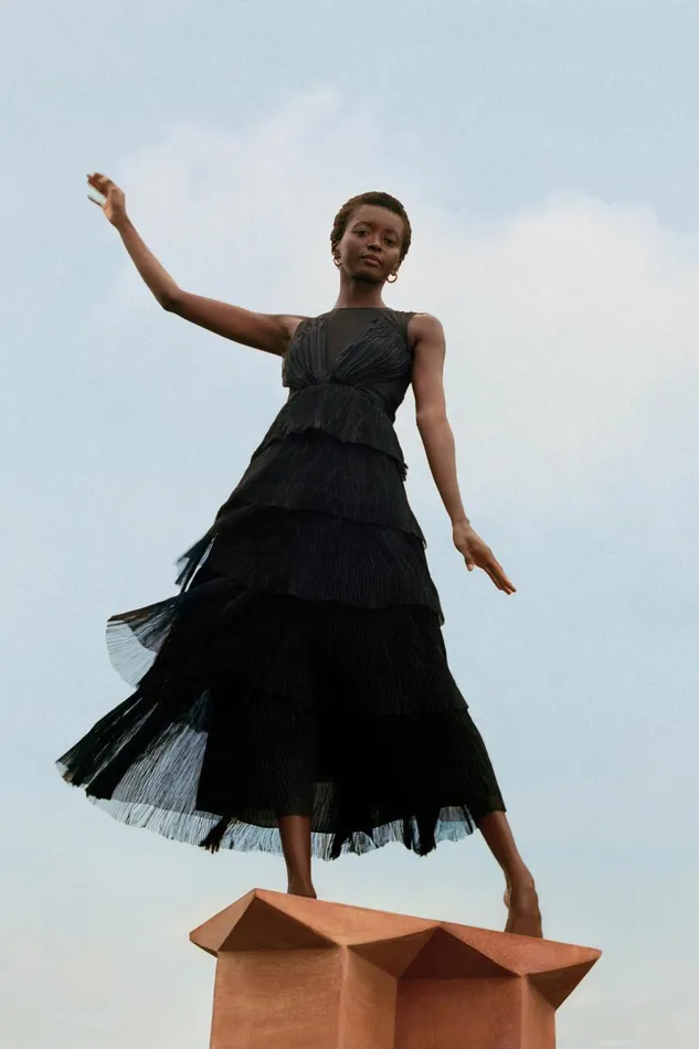 Escapist Maxi Dress Black Women Aje Maxi Dresses