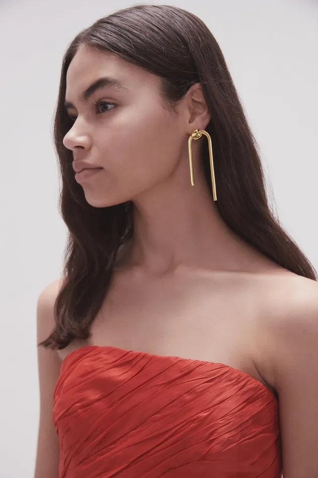 Etta Drop Earrings Gold Women Aje Jewelry