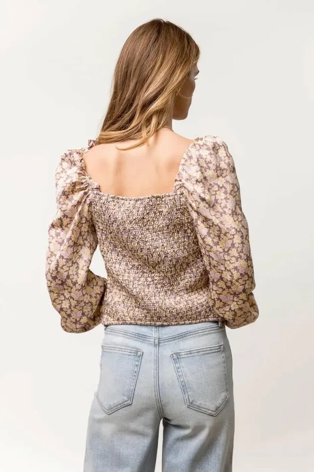 Eva Smocked Top 8211 FINAL SALE Lavender Women Bohme Tops