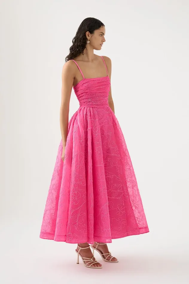 Evangeline Cornelli Maxi Dress Protea Pink Women Aje Maxi Dresses
