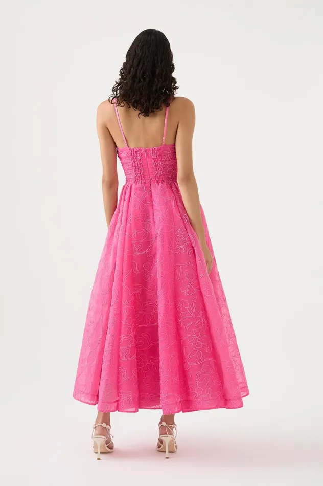 Evangeline Cornelli Maxi Dress Protea Pink Women Aje Maxi Dresses