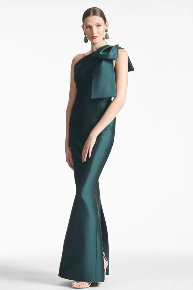 Evening Women Sachin and Babi Bonnie Gown 8211 Forest Green