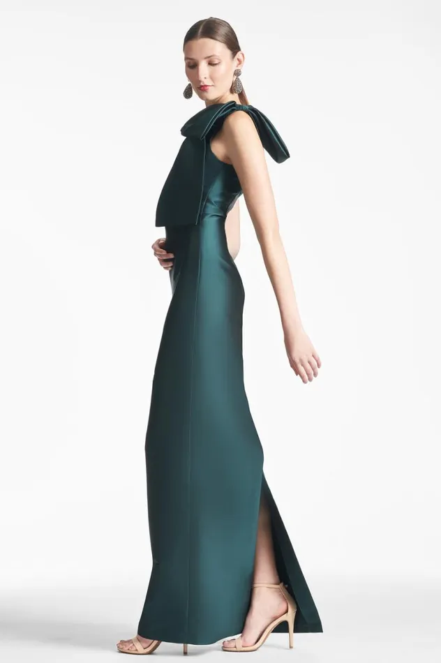Evening Women Sachin and Babi Bonnie Gown 8211 Forest Green